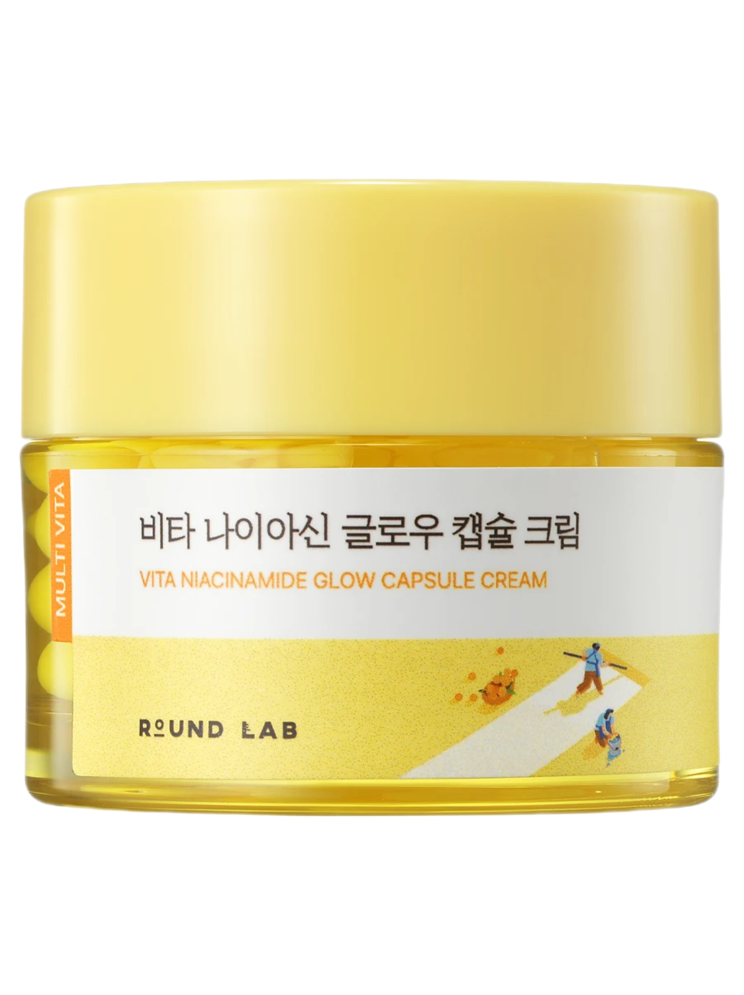 Осветляющий капсульный крем с ниацинамидом для сияния кожи Round Lab Vita Niacinamide Glow Capsule Cream, 50 мл